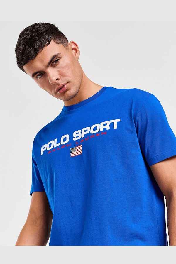 Polo Sports Logo Tee - Royal Blue
