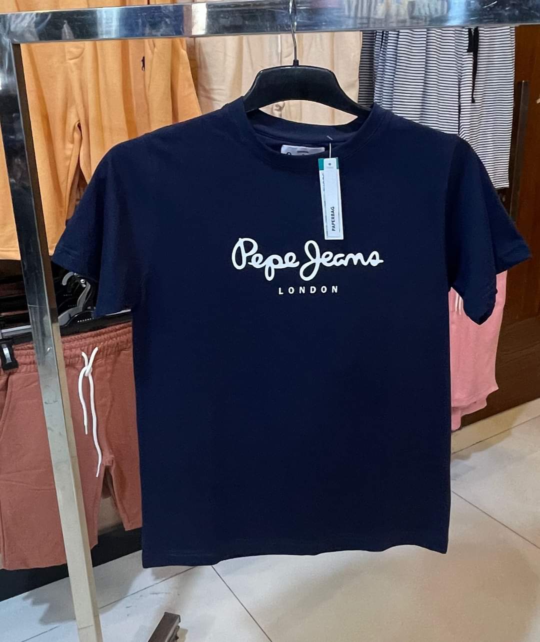 Pepe Jeans Signature Tee - Night Blue - Brand Store