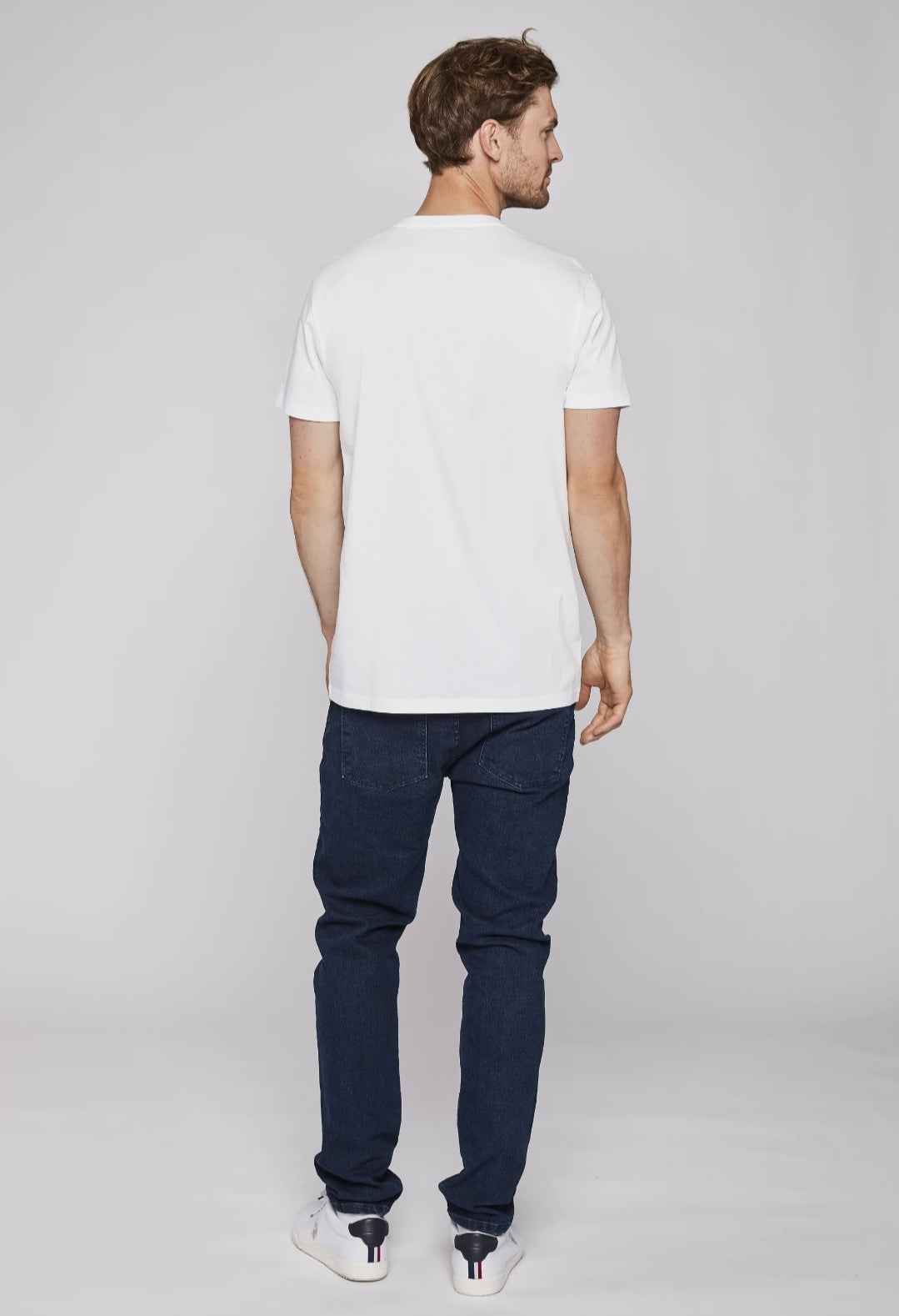 USPA Dual Pony Logo Tee - White