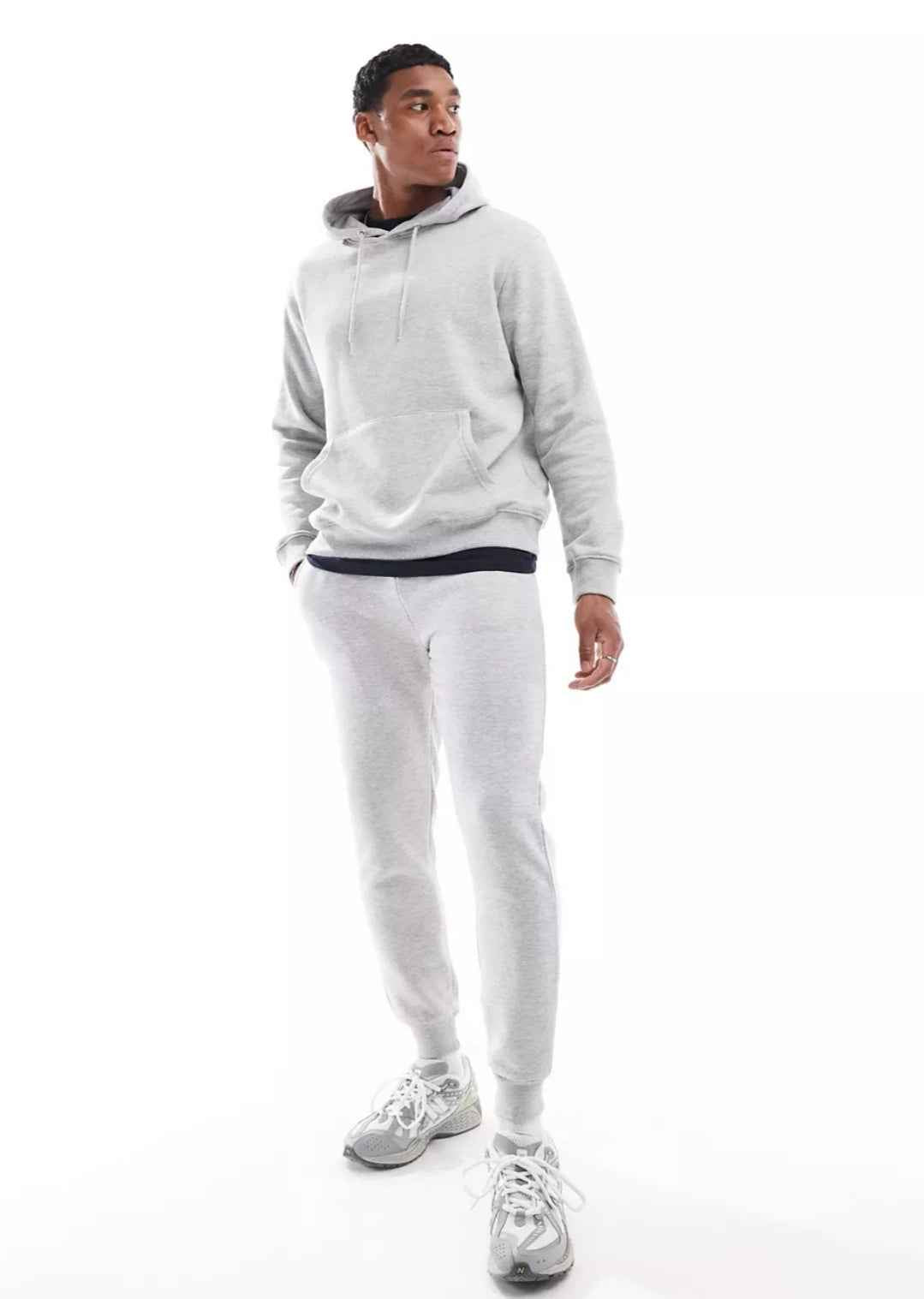 J&J Solid Fleece Hoodies - Heather Gray