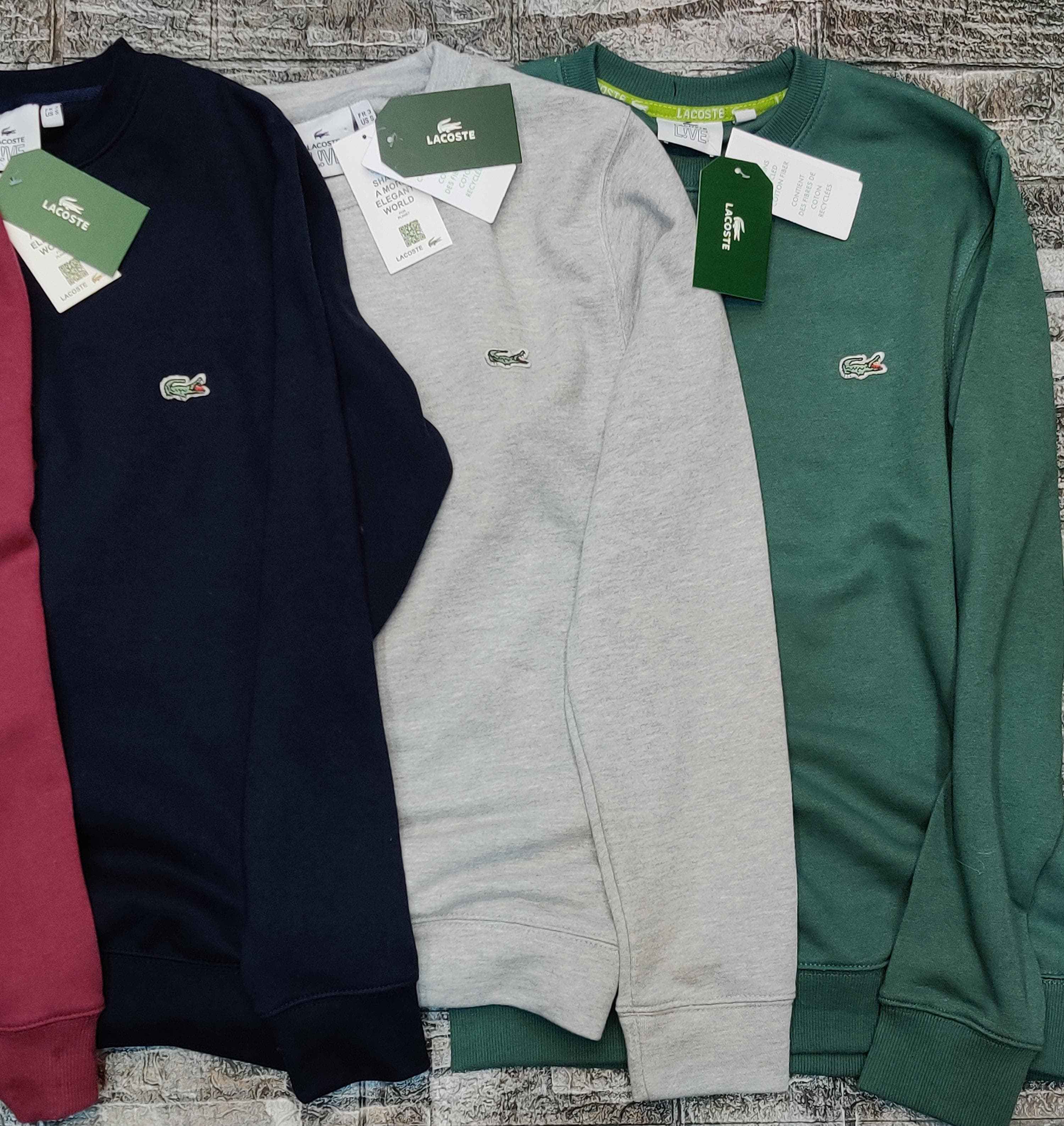 Lacoste Solid Sweatshirt - Burgendy