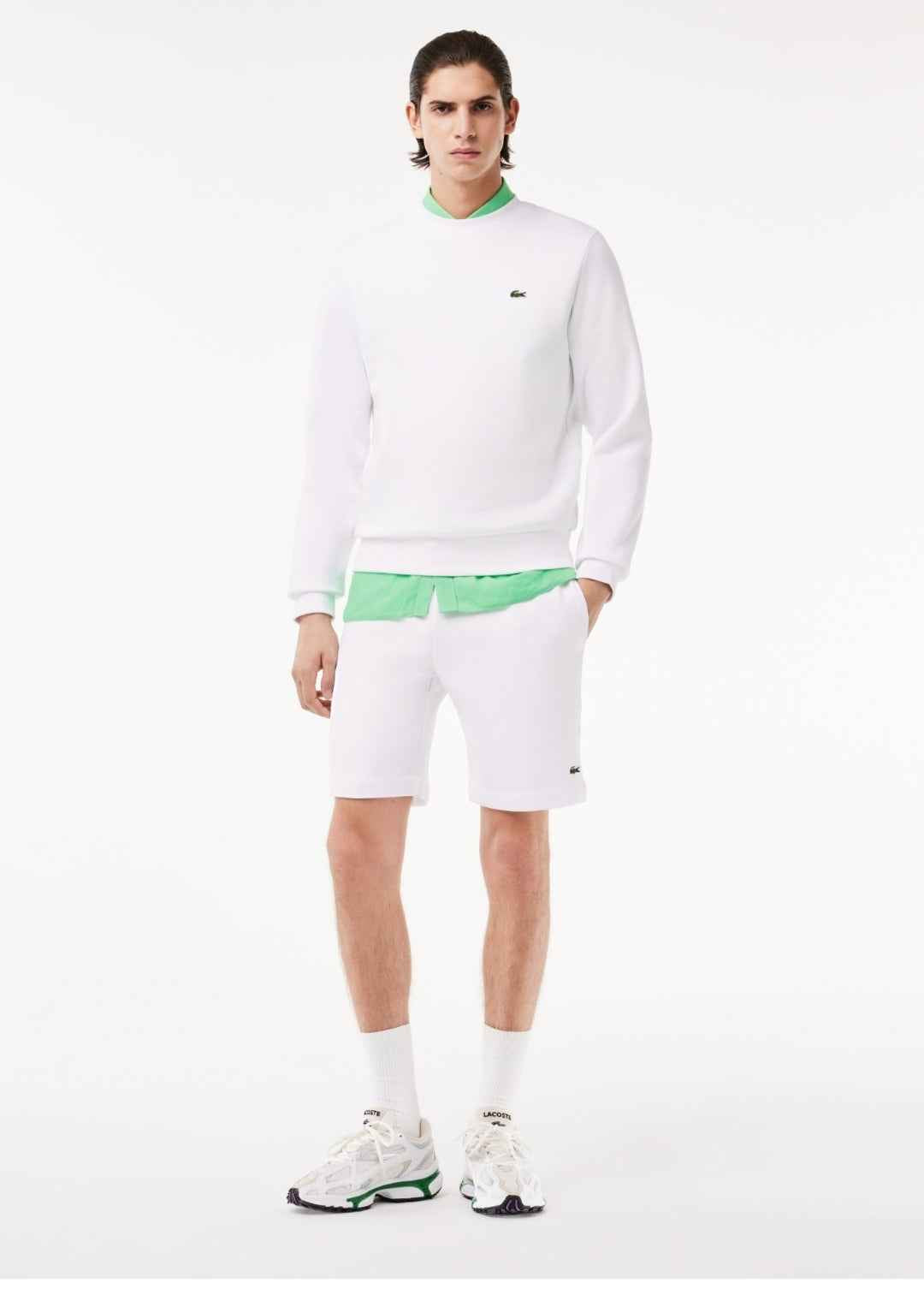 Lacoste Solid Sweatshirt - White