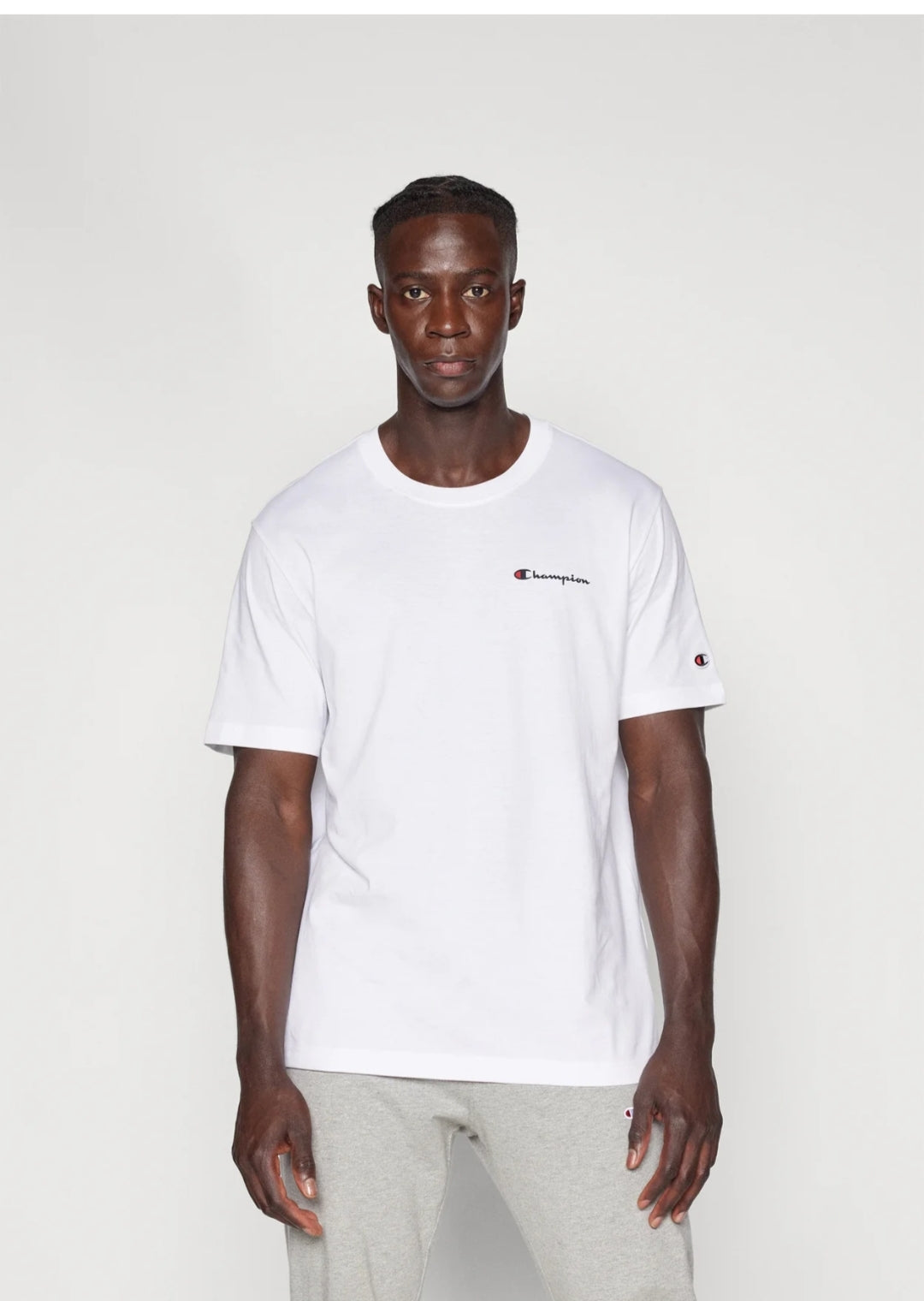 Champion Small Logo  Tee - White - Brand Store
