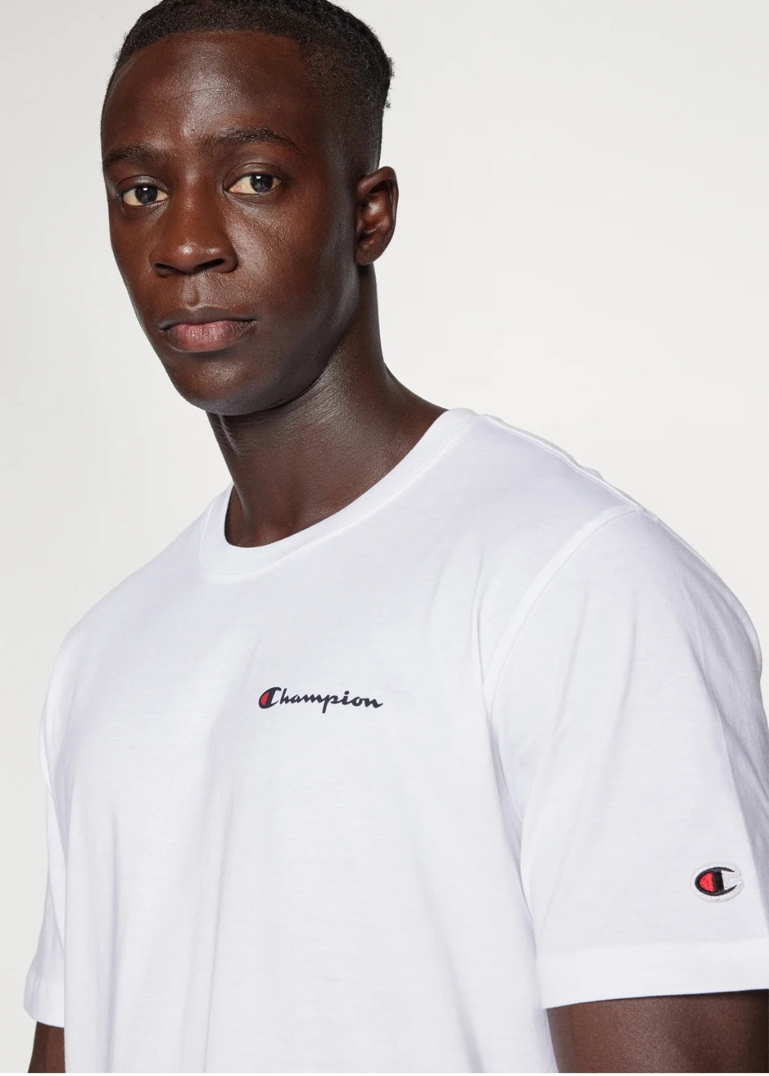 Champion Small Logo  Tee - White - Brand Store