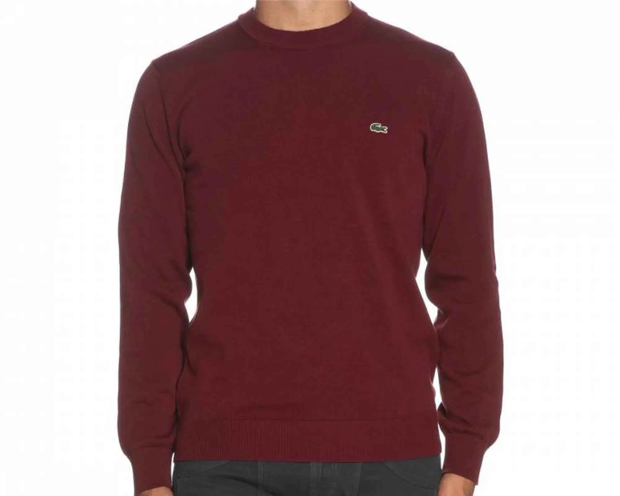 Lacoste Solid Sweatshirt - Burgendy