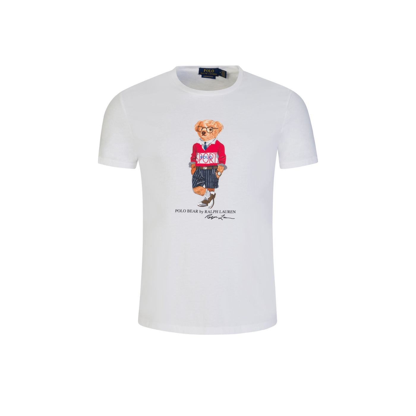 Polo Bear Sports Logo Tee - White - Brand Store