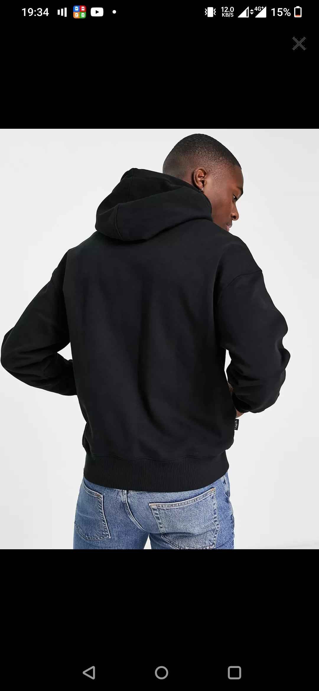 Lacoste Signature Pullover Hoodie - Black
