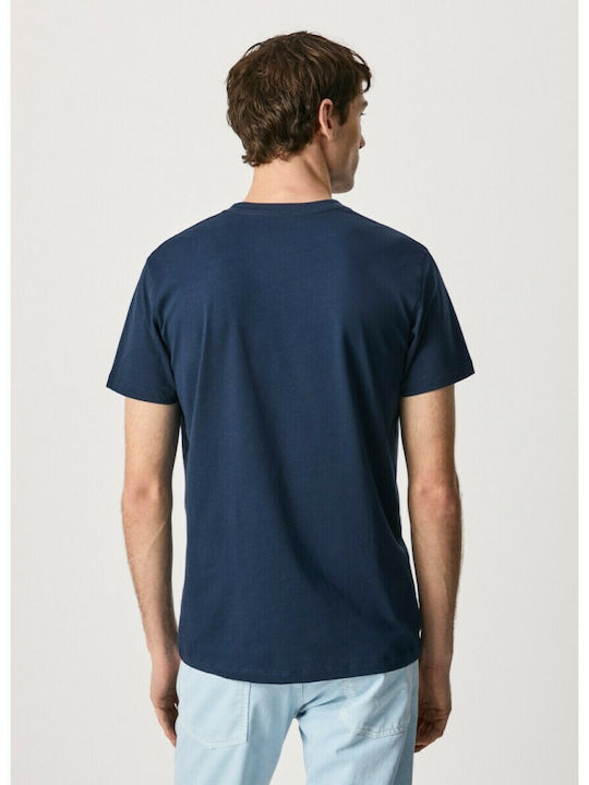 Pepe Jeans Signature Tee - Night Blue - Brand Store
