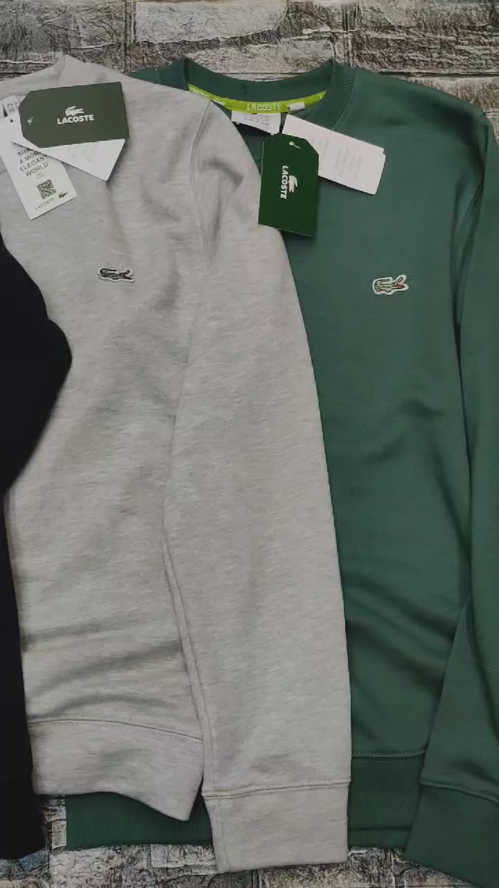 Lacoste Solid Sweatshirt - Burgendy