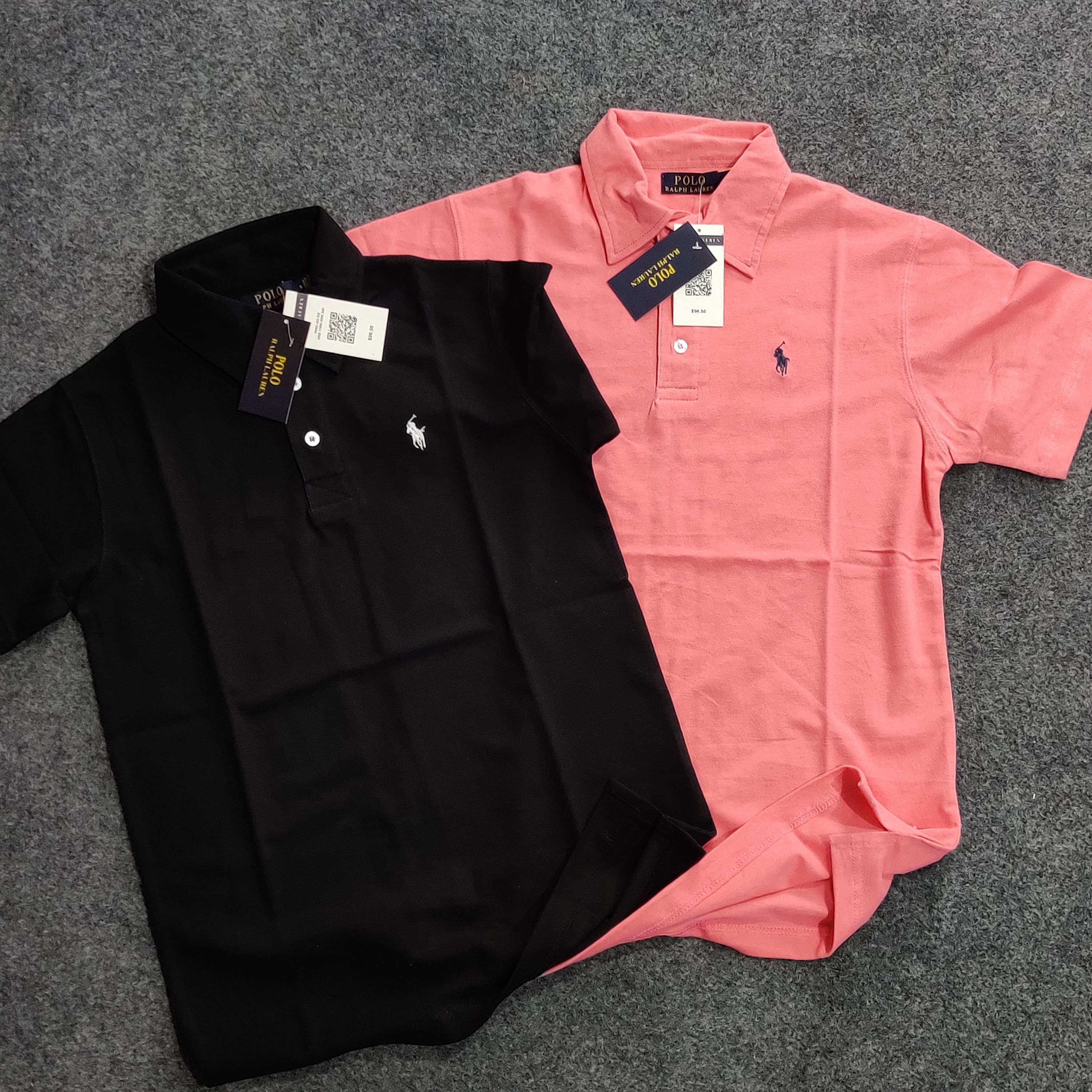 RL Pony Polo Tee - Black - Brand Store