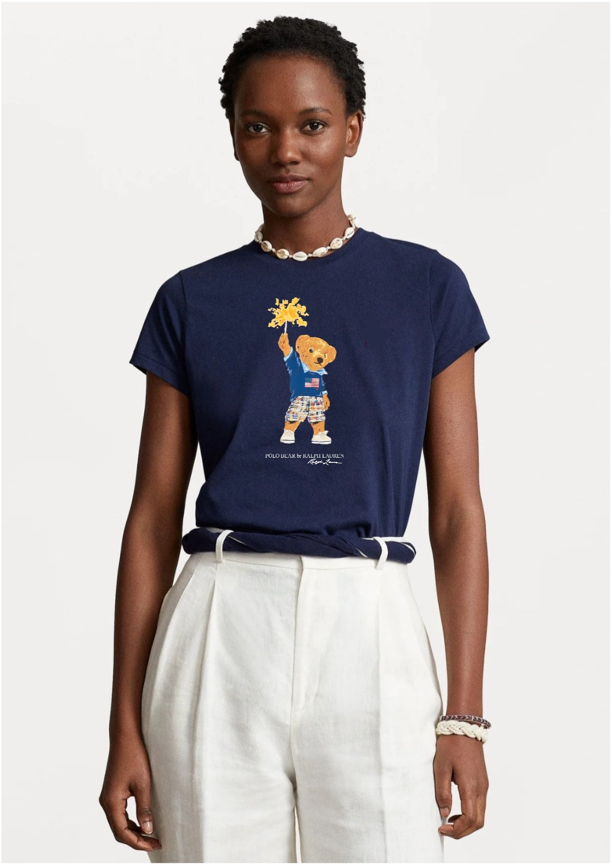 Polo Bear Fireworks Tee - Navy
