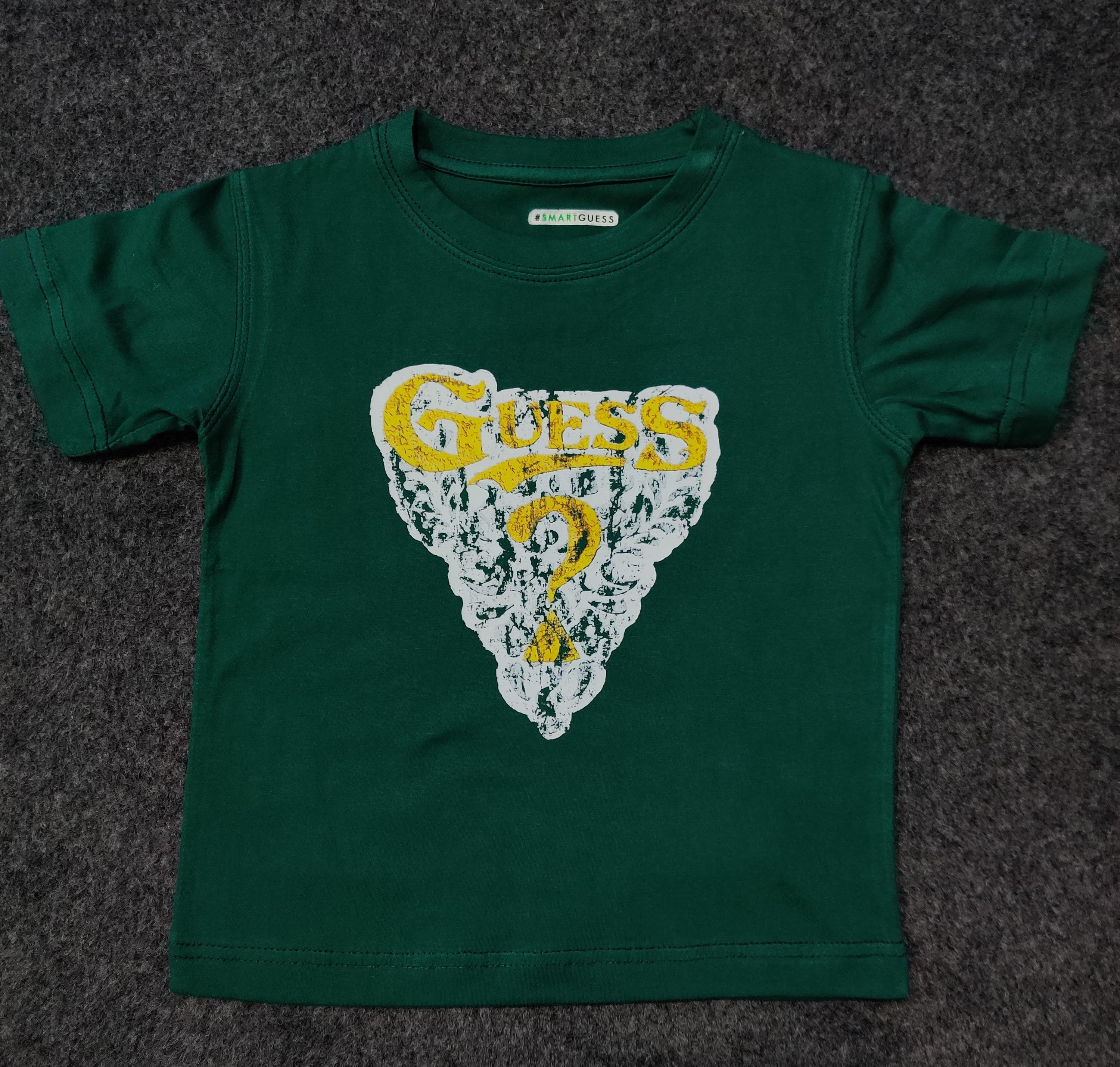 Guess Logo Tee - Green - Brand Store