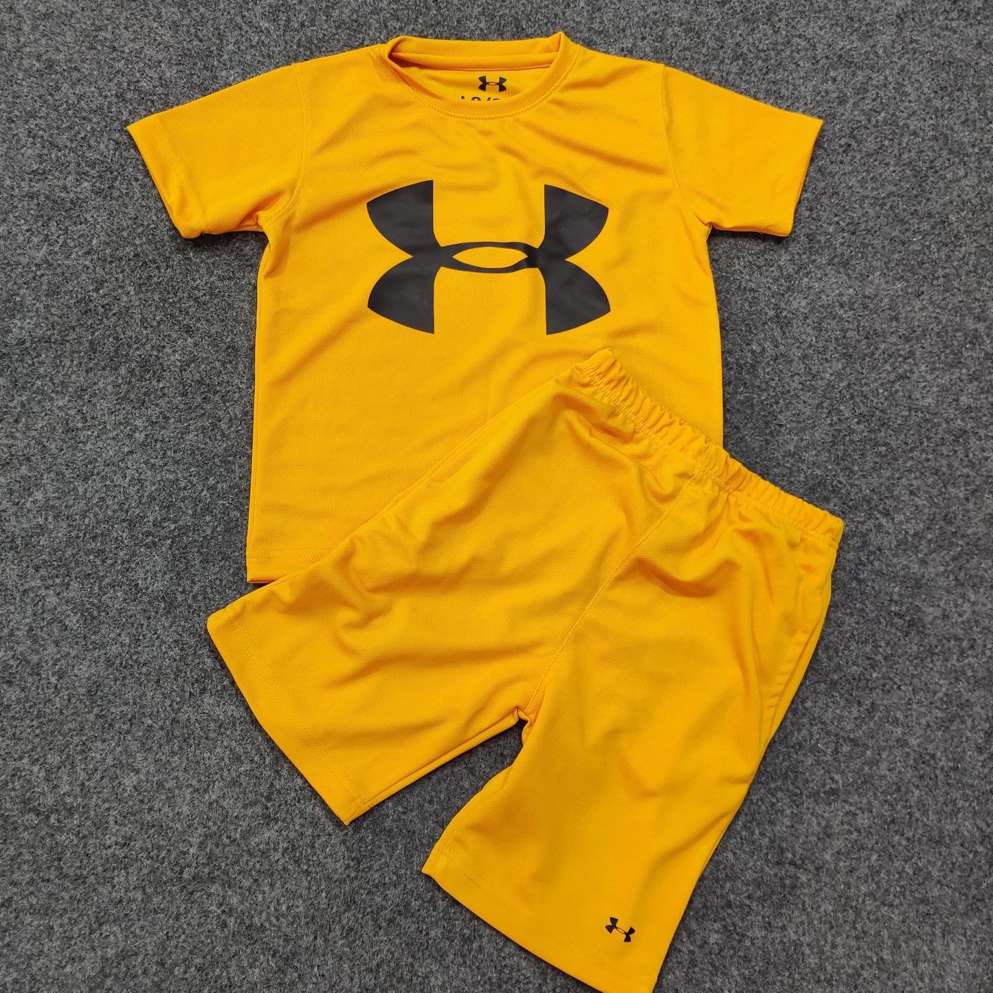 UA Basic Logo Boys Short Tee Set - Yellow - Brand Store