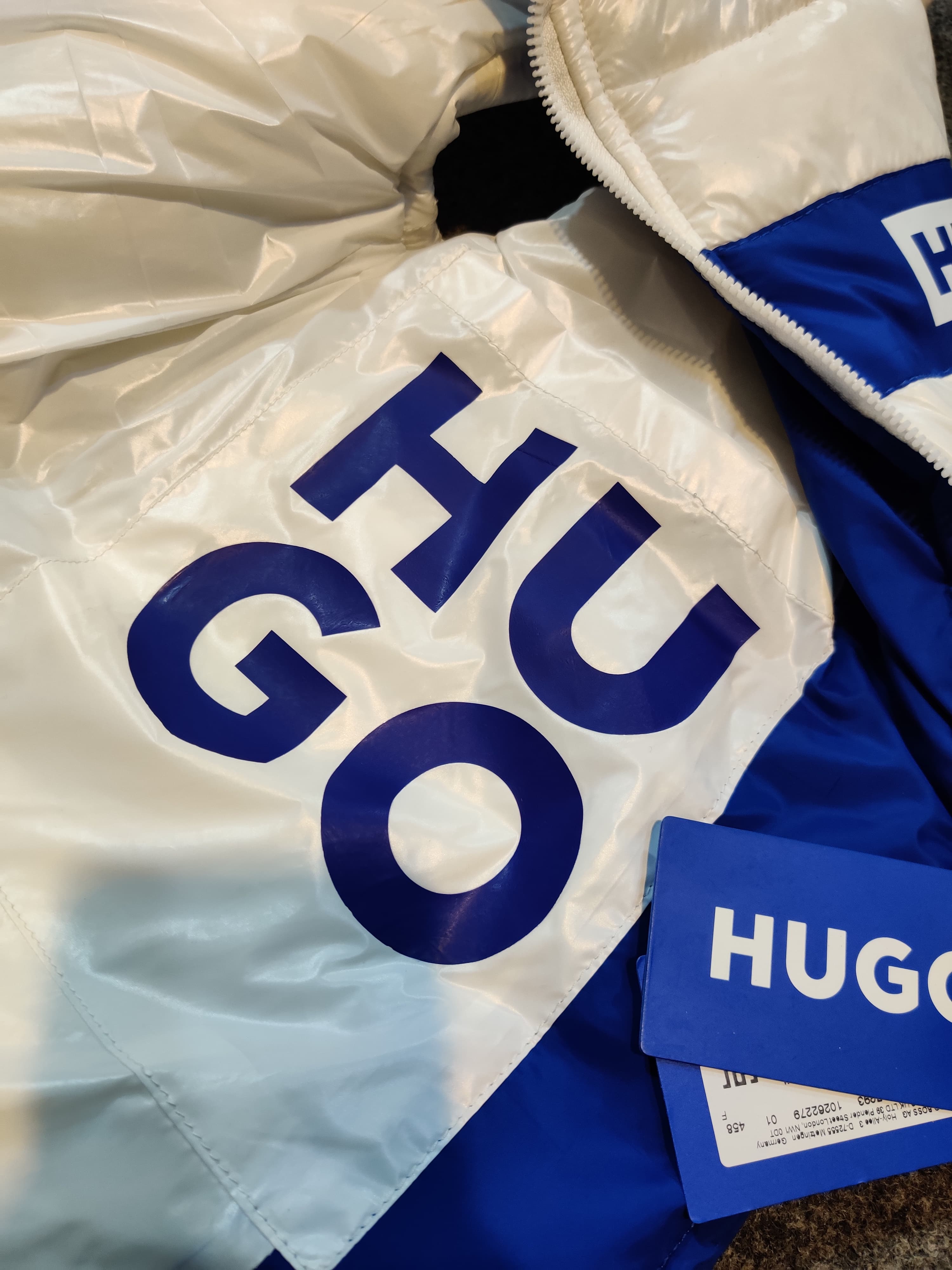 Hugo Down Puffer Sleeveless Jacket - White