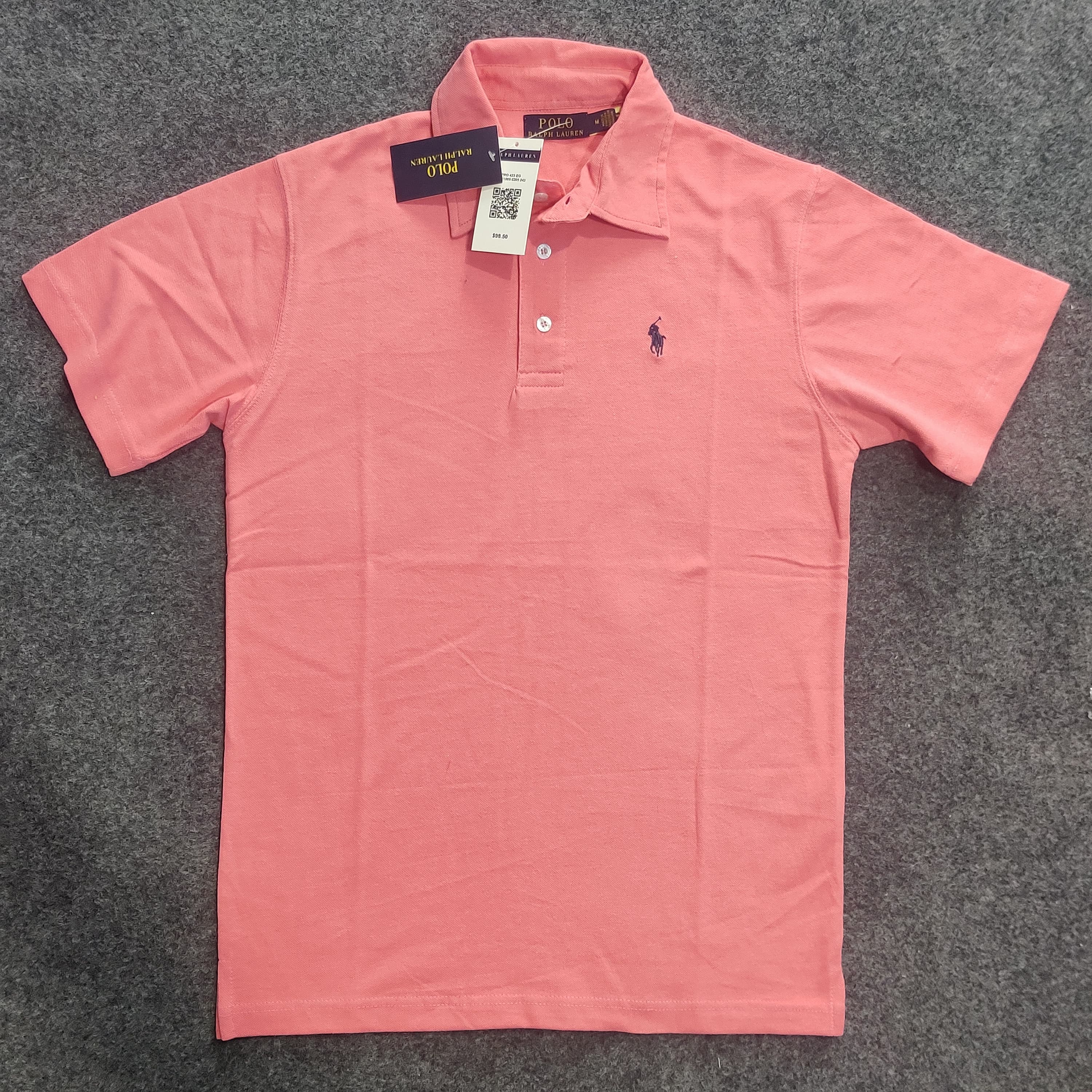 RL Pony Polo Tee - Pink - Brand Store