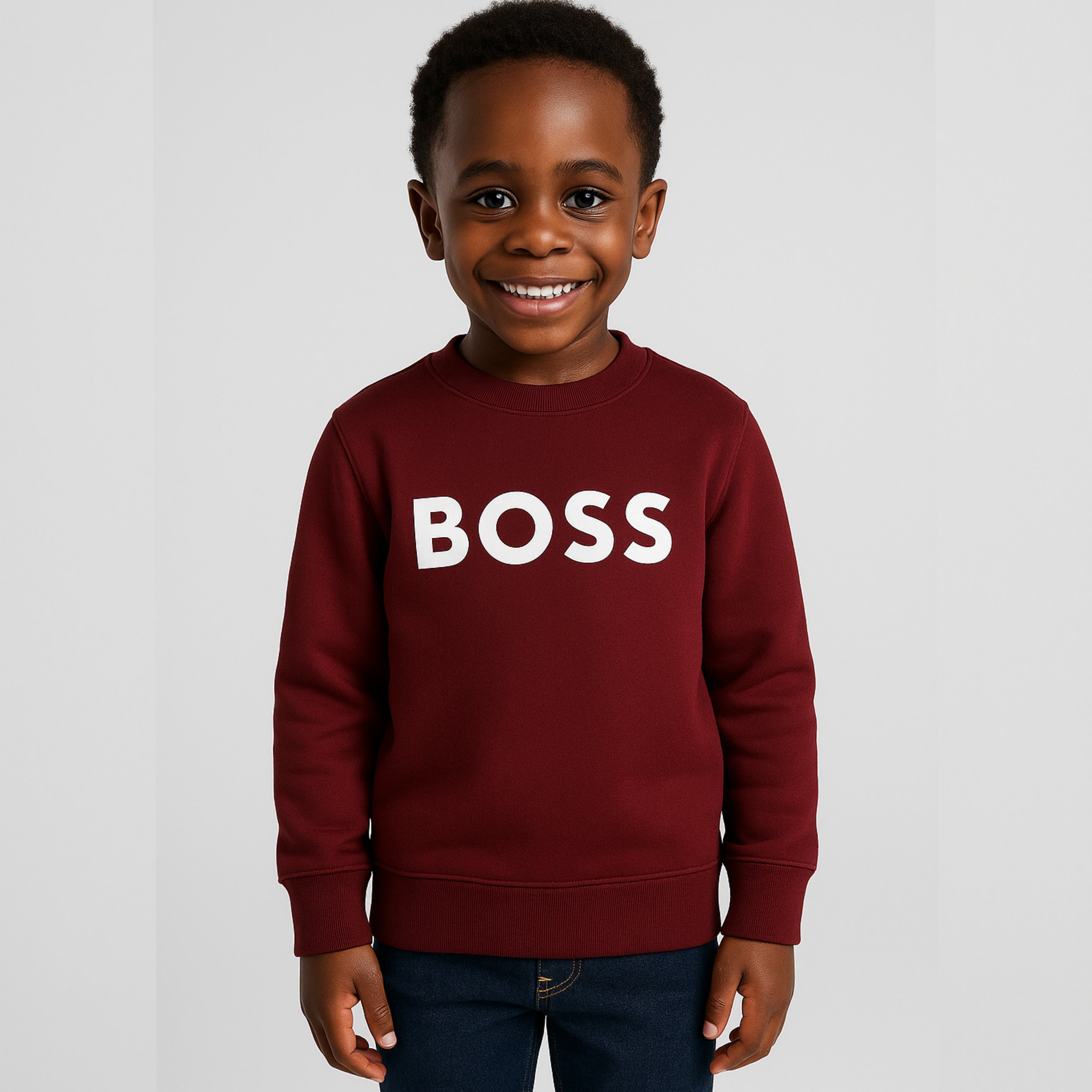 BOSS Sweatshirt Unisex - Burgundy