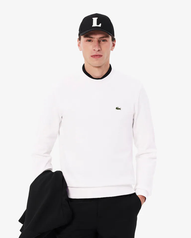 Lacoste Solid Sweatshirt - White