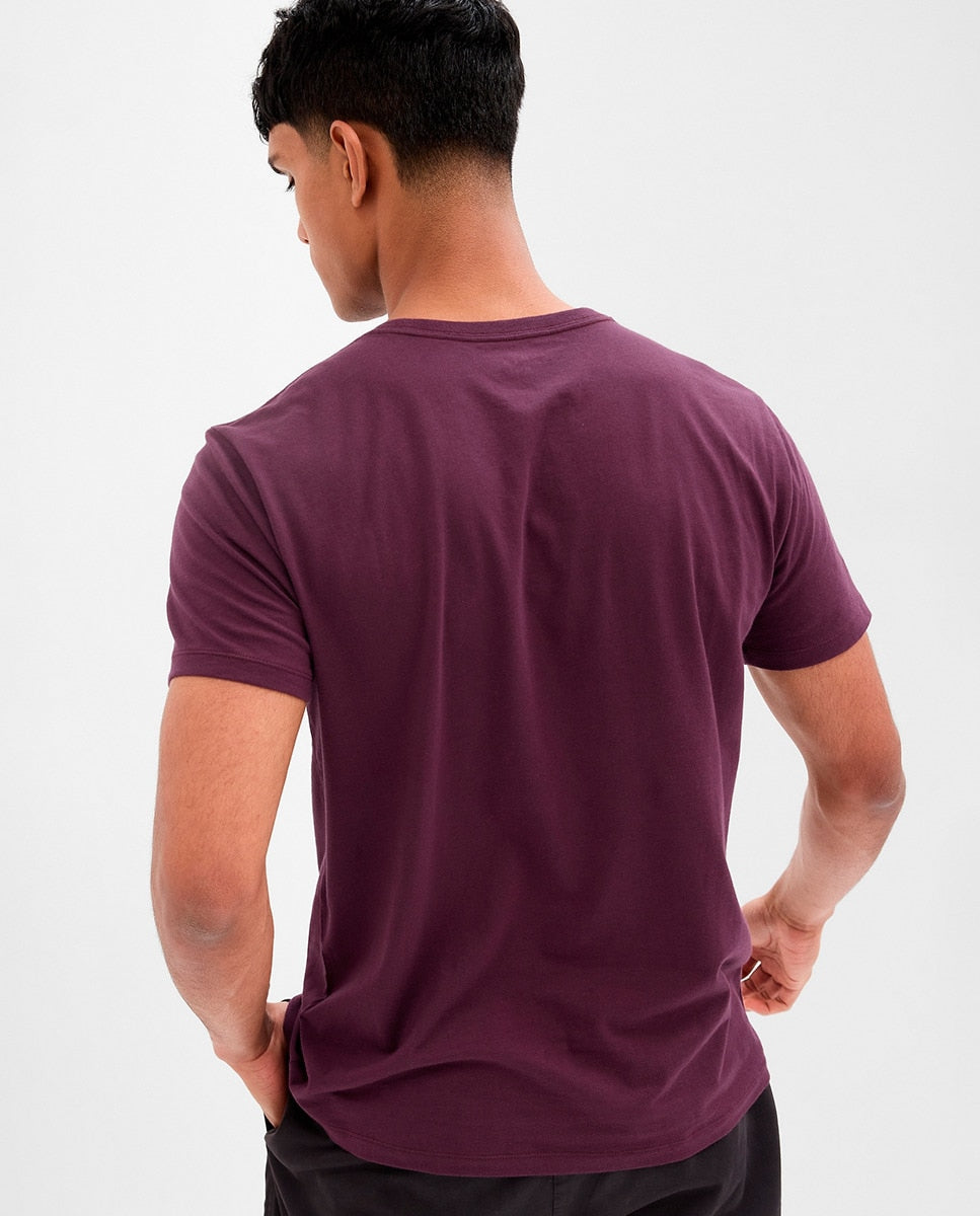 Gap Mid Logo Tee - Burgendy - Brand Store