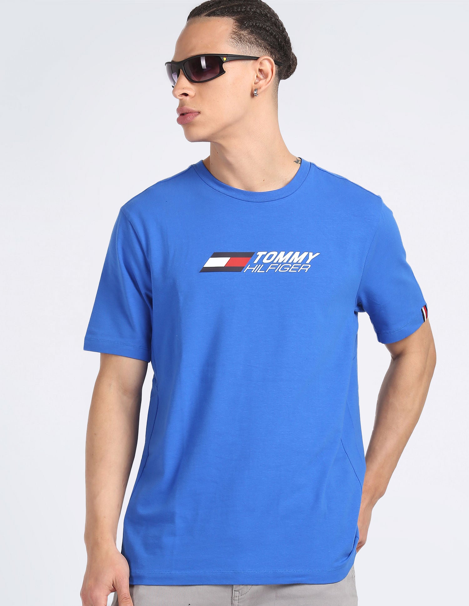 Tommy Hilifiger Signature Tee - Blue - Brand Store