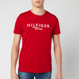 Hilifiger Signature Tee - Red - Brand Store