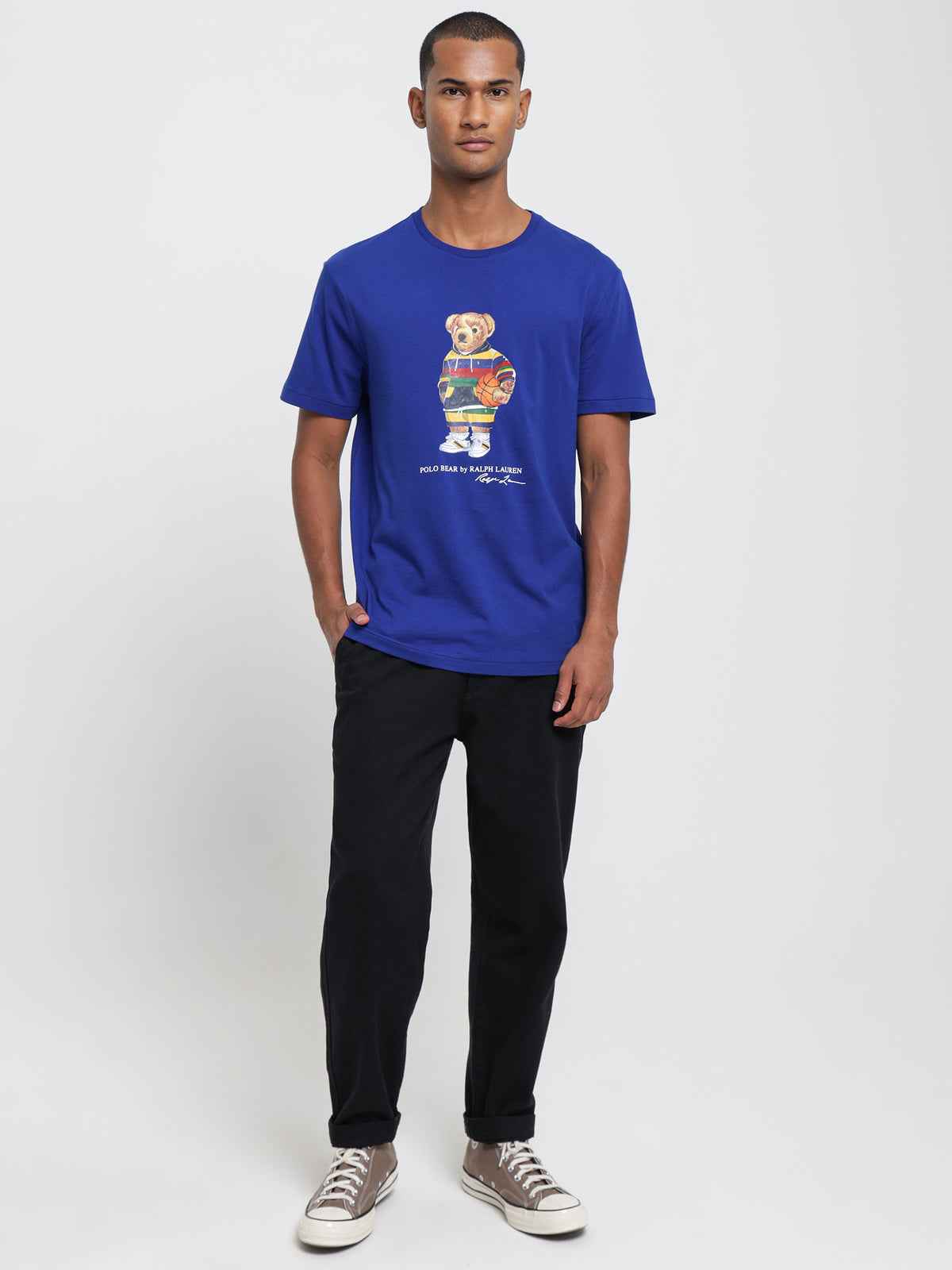 Polo Big Bear Graphic Tee - Royal Blue