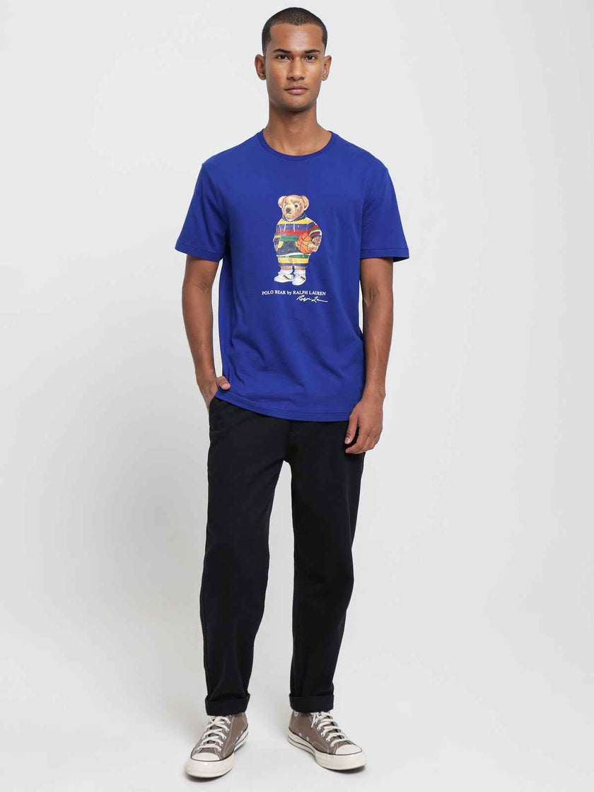 Polo Big Bear Graphic Tee - Royal Blue