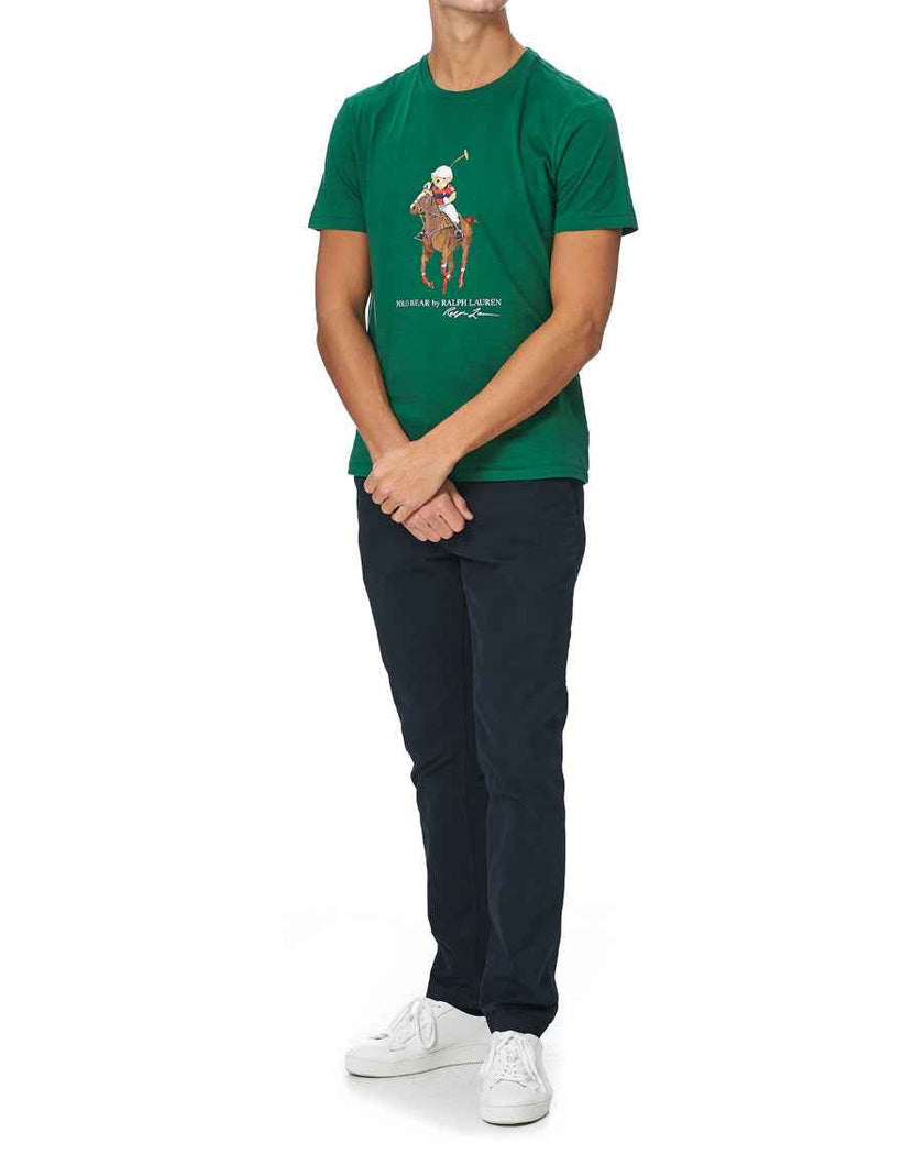 Polo Pony Bear Logo Tee - Forest Green