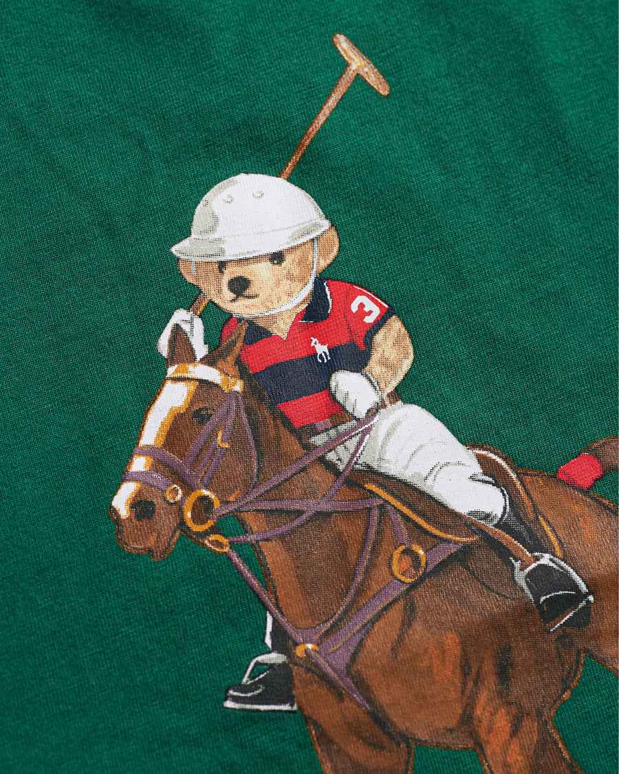 Polo Pony Bear Logo Tee - Forest Green