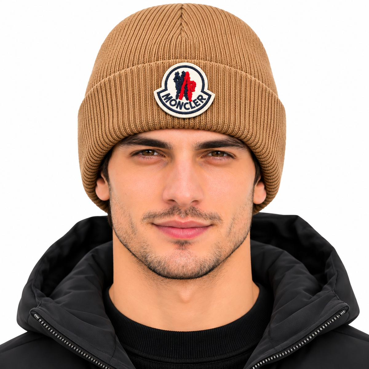 MNCLR Style Premium Ribbed Knit Beanie – Logo Patch