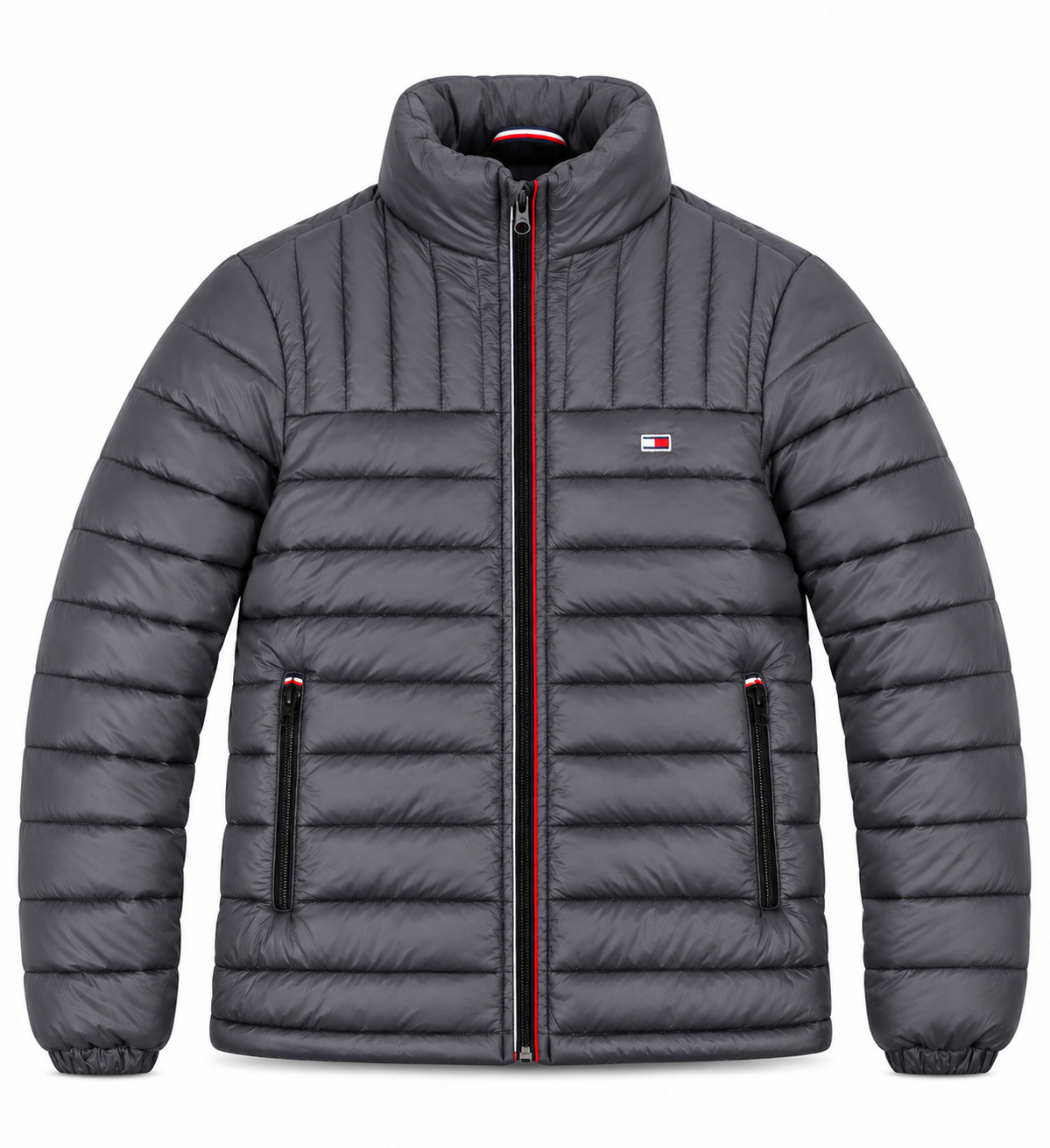 Tommy Puffer Jacket - Charcoal Gray
