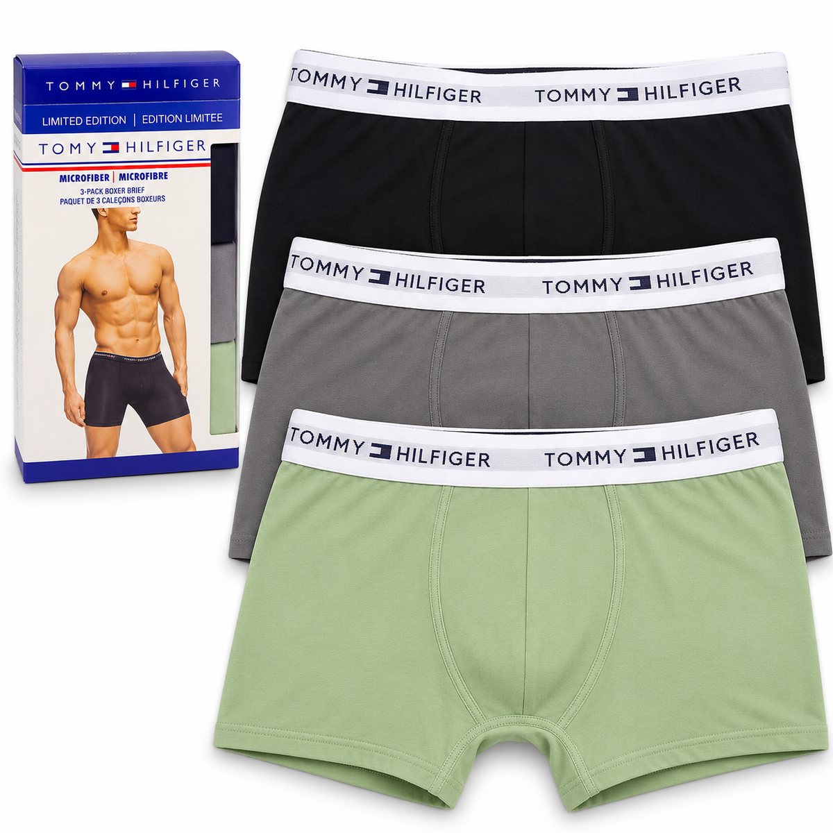 TH Men's Stretch Cotton Trunks – Pack of 3