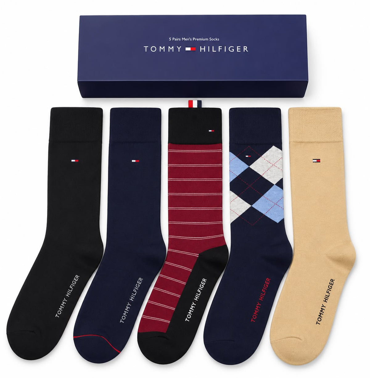 TH Men's Premium Socks – 5 Pairs Gift Box