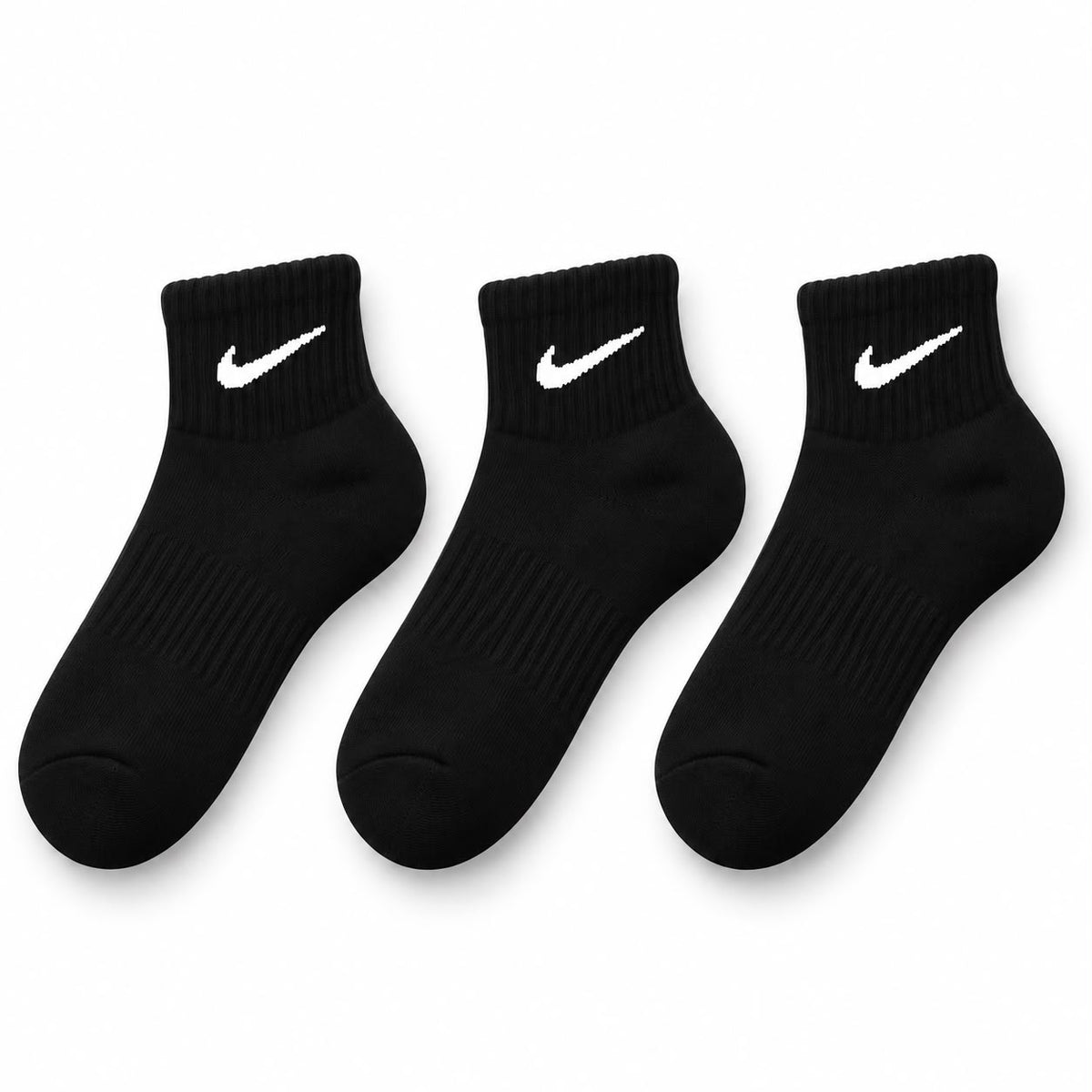 Nk Everyday Cushioned Ankle Socks – Black (Pack of 3)