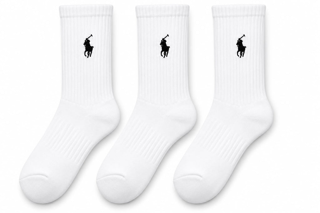 Polo Men's Athletic Crew Socks – Pack of 3
