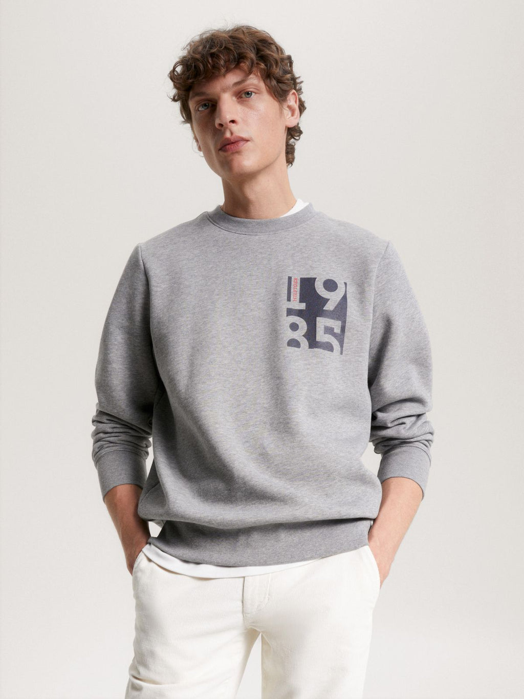 Tommy 1985 Box Sweatshirt - Gray - Brand Store