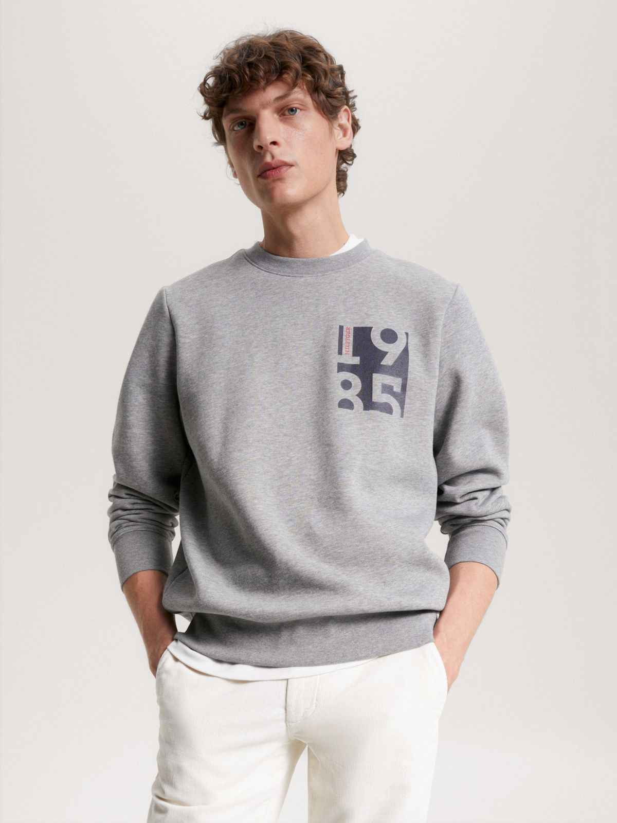 Tommy 1985 Box Sweatshirt - Gray