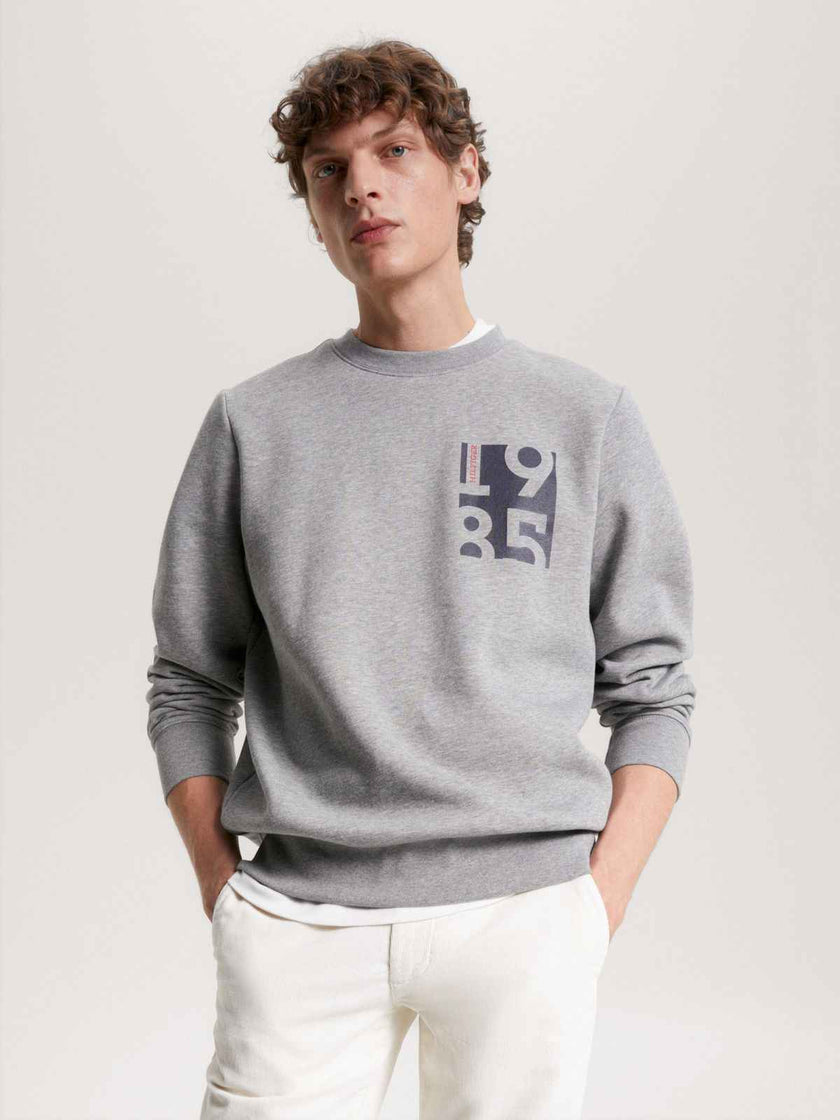 Tommy 1985 Box Sweatshirt - Gray