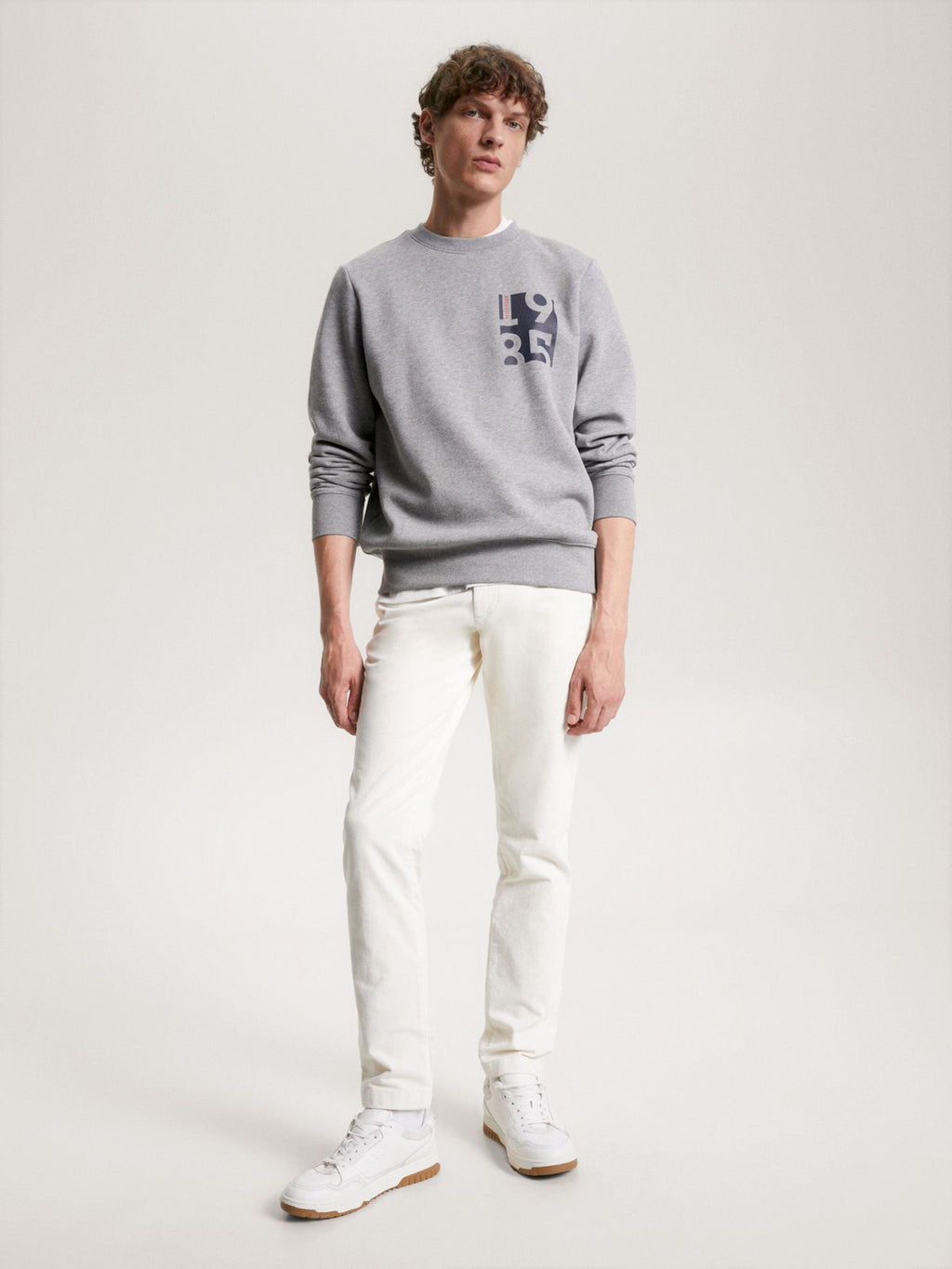 Tommy 1985 Box Sweatshirt - Gray - Brand Store