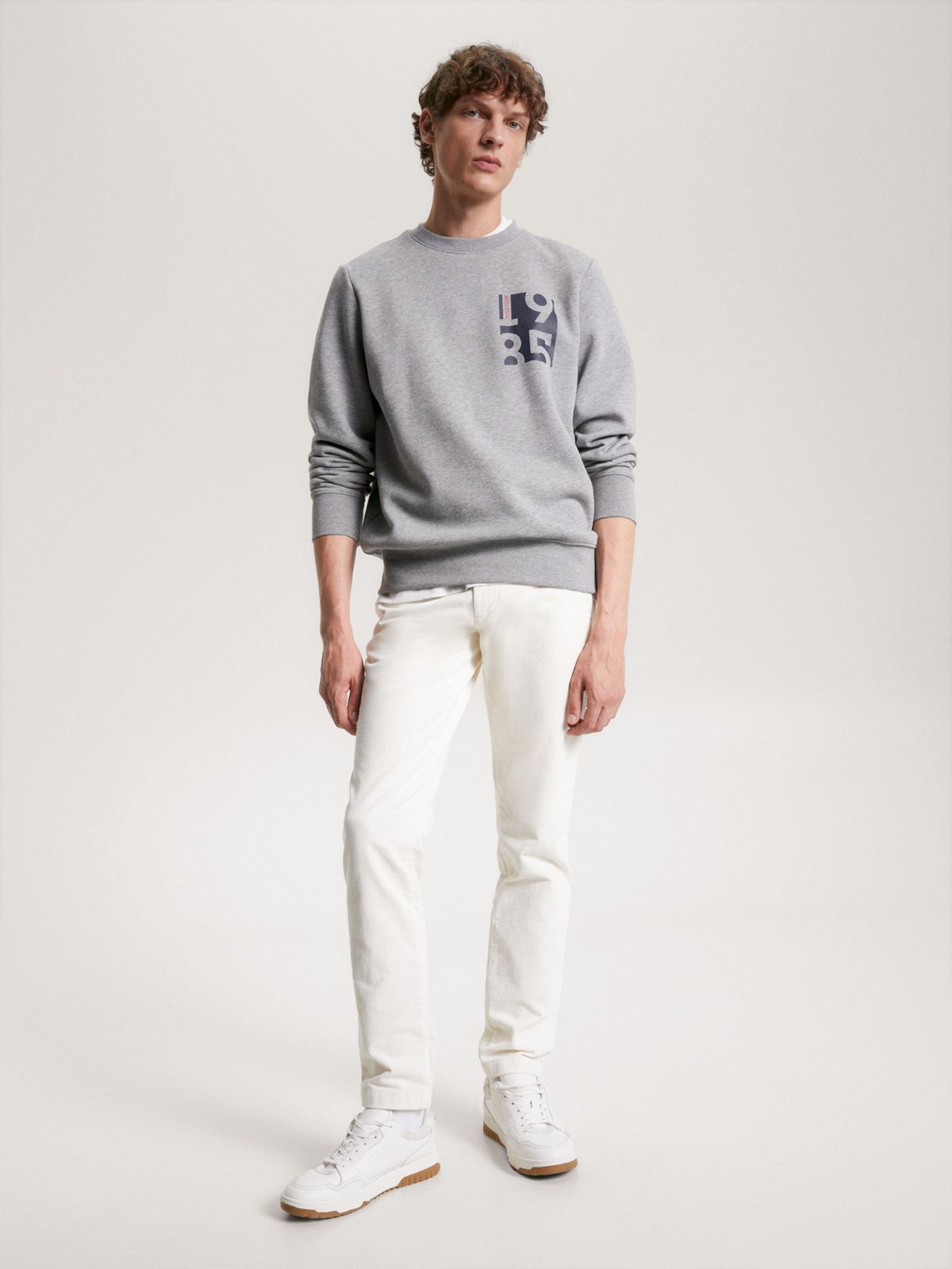 Tommy 1985 Box Sweatshirt - Gray - Brand Store