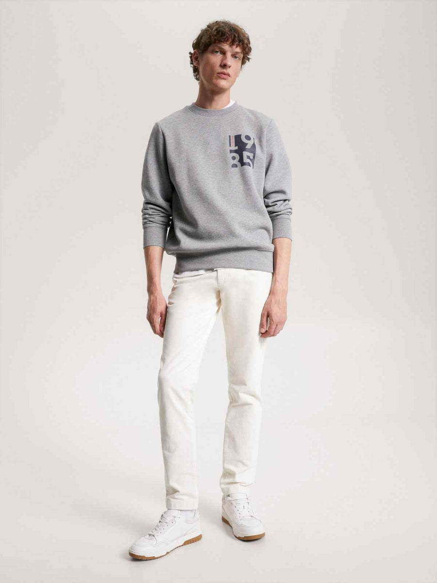 Tommy 1985 Box Sweatshirt - Gray