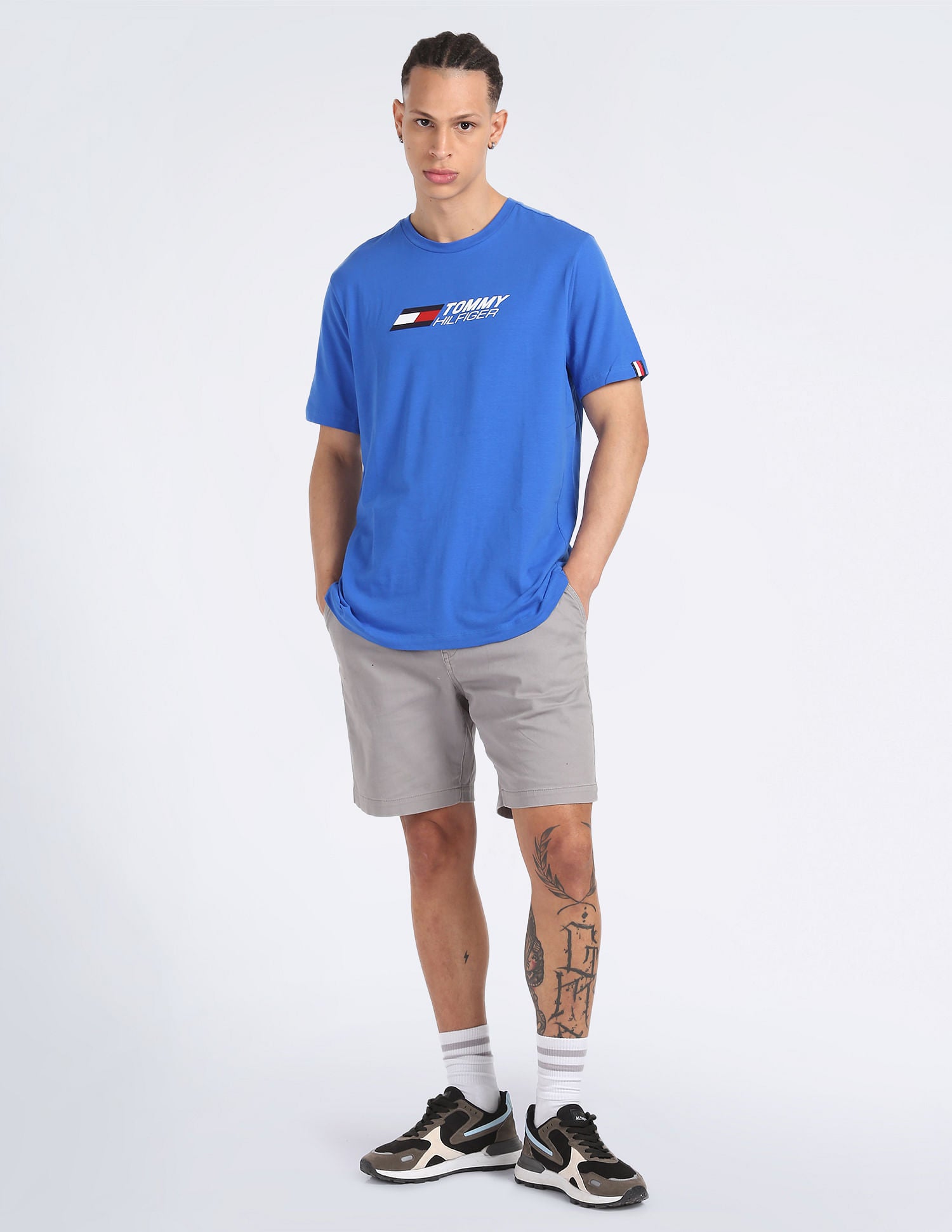 Tommy Hilifiger Signature Tee - Blue - Brand Store