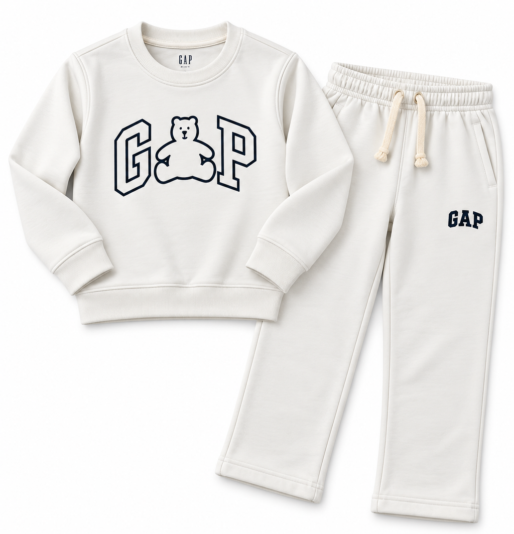 GAP Kids Teddy Bear Sweatshirt & Trouser Set – Unisex