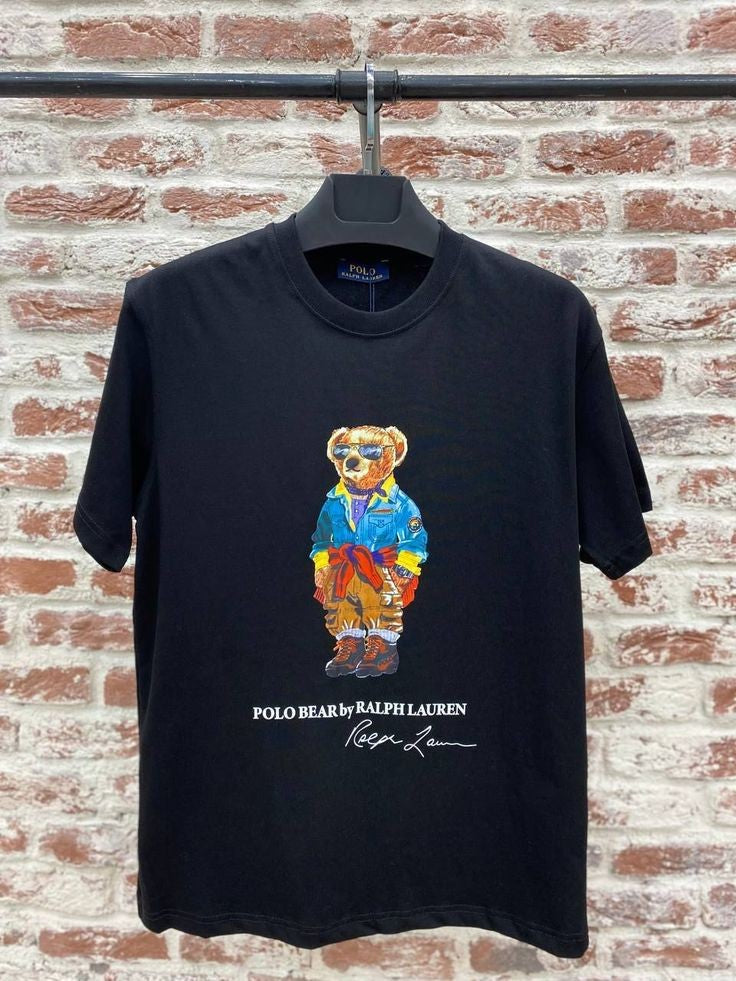 Polo Bear Glasses Logo Tee - Black - Brand Store