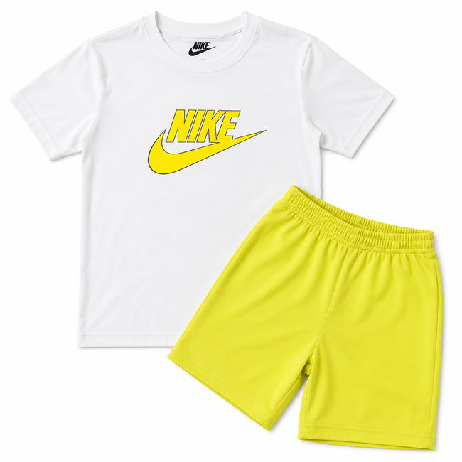 NK Boys Short Set - White/Red