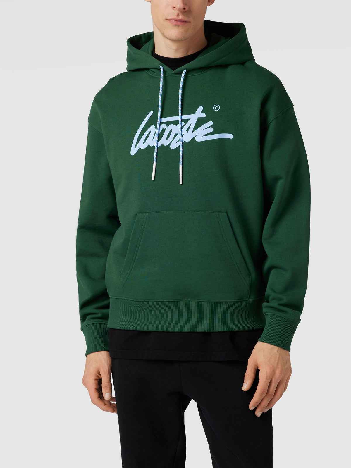 Lacoste Signature Pullover Hoodie - Green