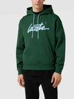 Lacoste Signature Pullover Hoodie - Green