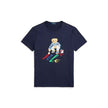 Boys Polo Bear Pain Shirt - Navy