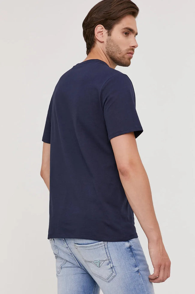 Guess Triangle  Logo Tee - Navy - Brand Store