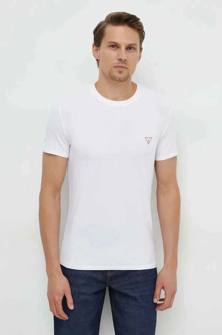 تي شيرت Guess بشعار الصدر - أبيض