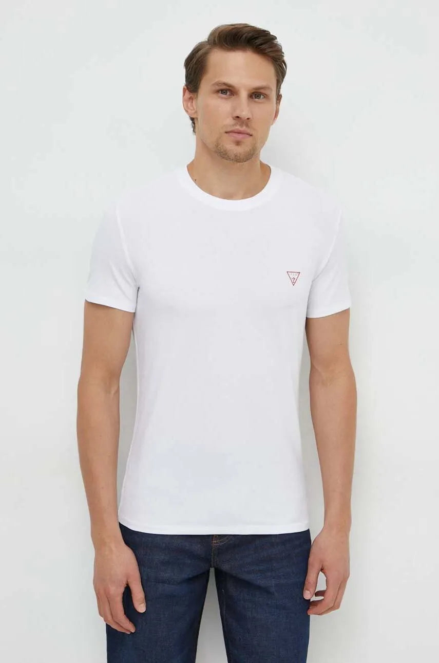 Guess Chest Logo Tee - Black - Brand Store